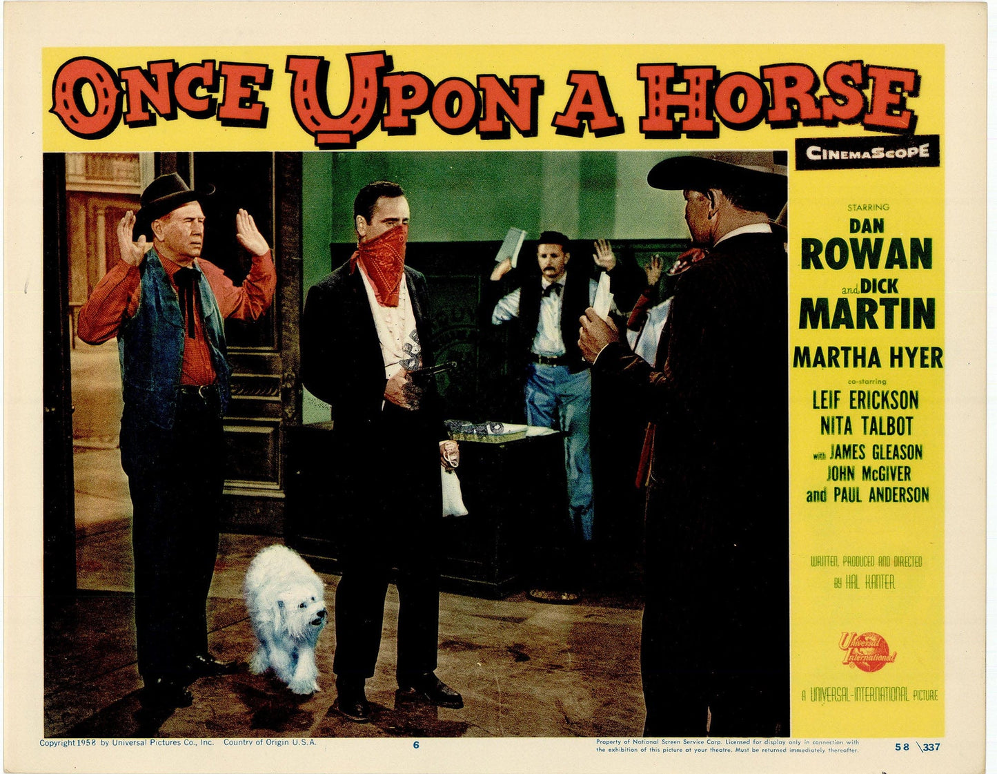 Once Upon a Horse: Original Lobby Card Bundle, 1958 Art G S Pawn