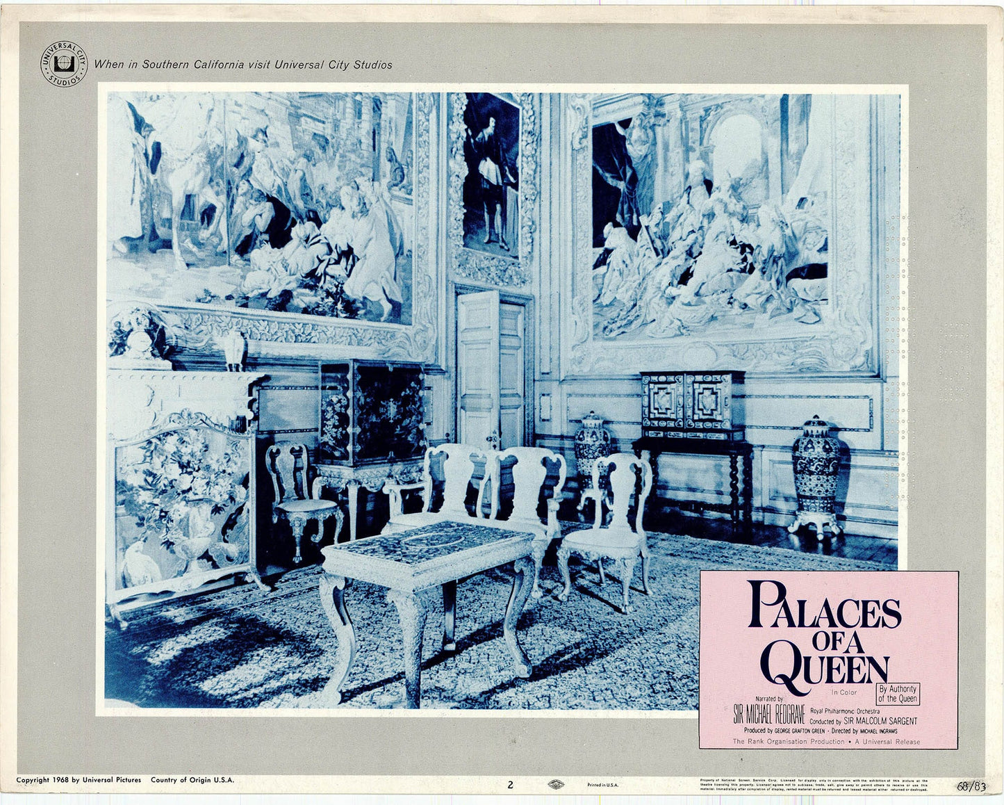 Palaces of a Queen: Original Lobby Card Bundle, 1966 Art G S Pawn
