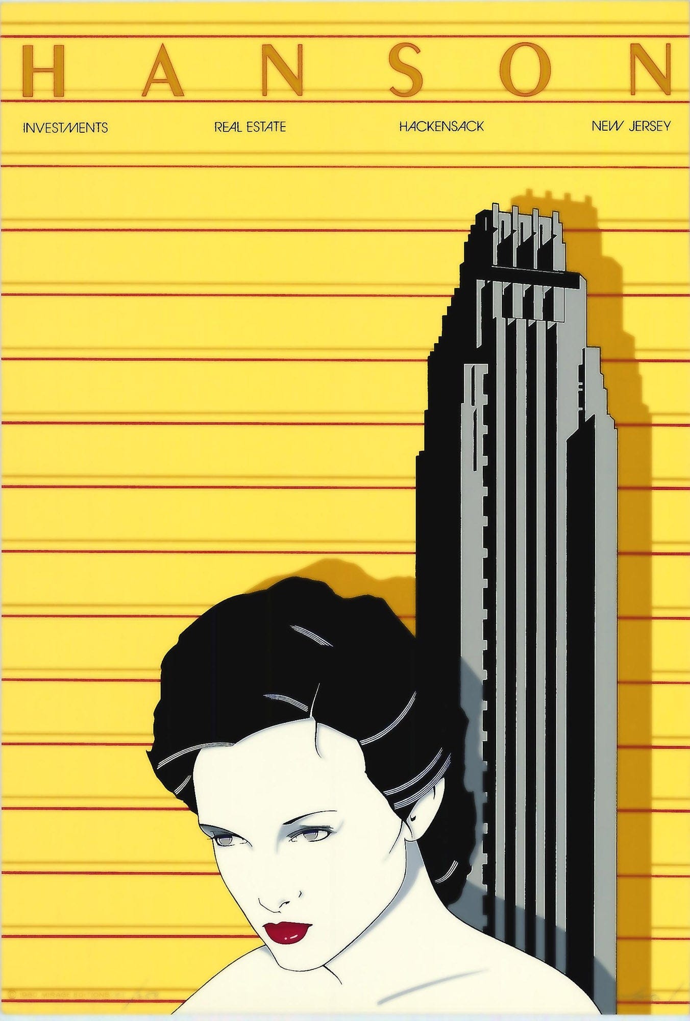 Patrick Nagel: Hanson, Signed & Numbered Art Gold & Silver Pawn Shop