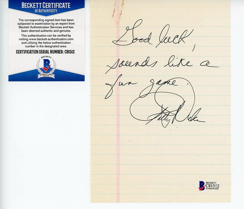 Face to Face Board Game Celebrity Autograph - Patty Duke G S Pawn