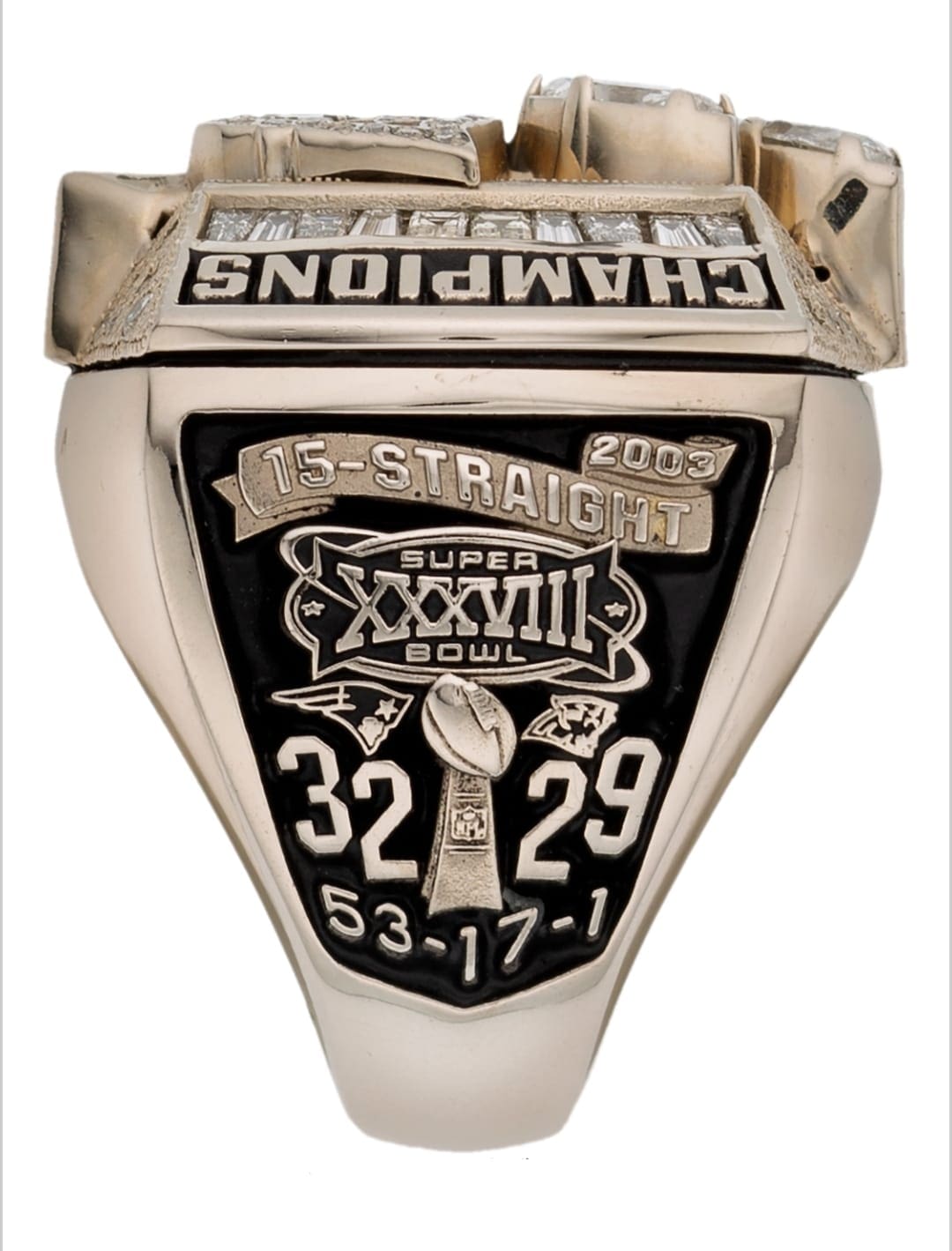 2003 New England Patriots Super Bowl Ring G S Pawn
