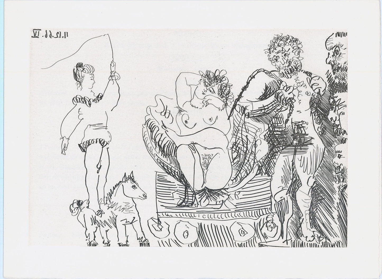 Pablo Picasso: Plate from Page 107, From Le Cocu Magnifique, 1966-68 Art G S Pawn