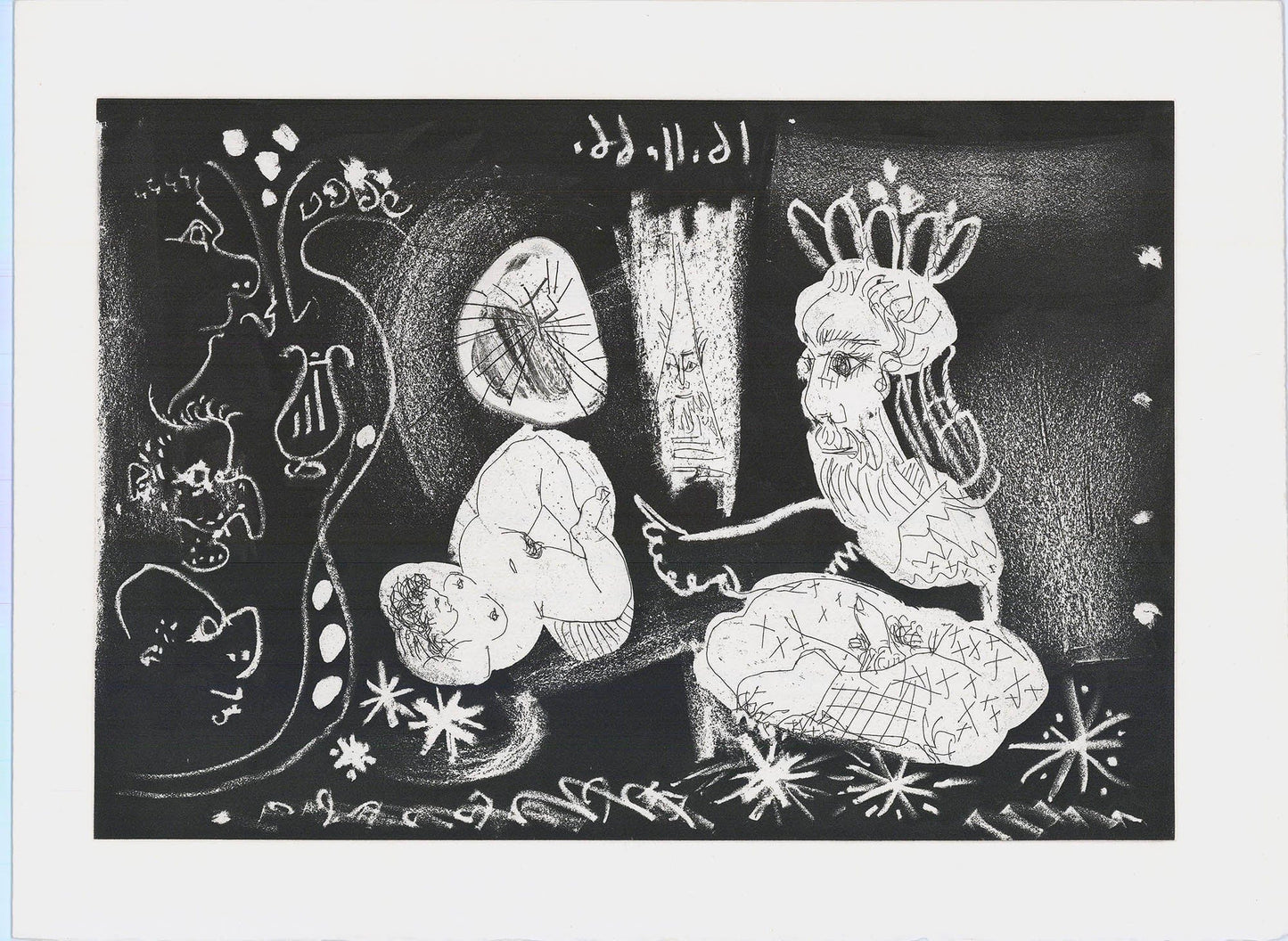 Pablo Picasso: Au Théâtre: Scène dans le Style des "Mille et une Nuits", From Le Cocu Magnifique, 1966-68 Art G S Pawn