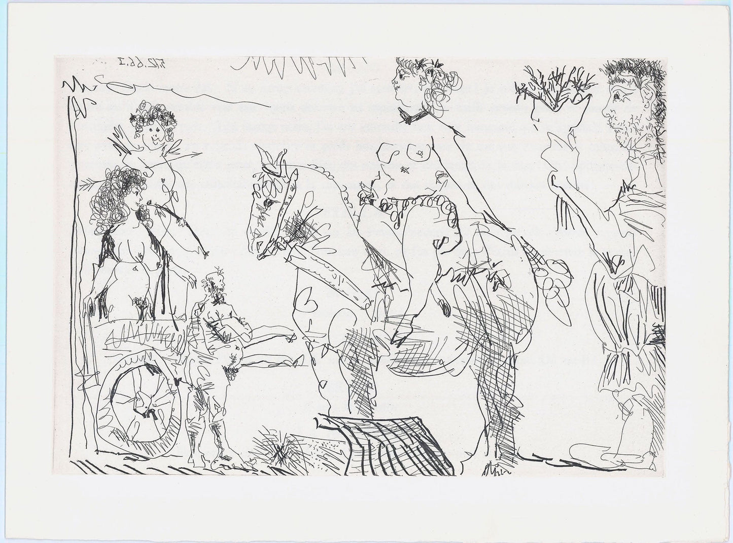 Pablo Picasso: L'Enlèvement avec Spectateurs, From Le Cocu Magnifique, 1966-68 Art G S Pawn