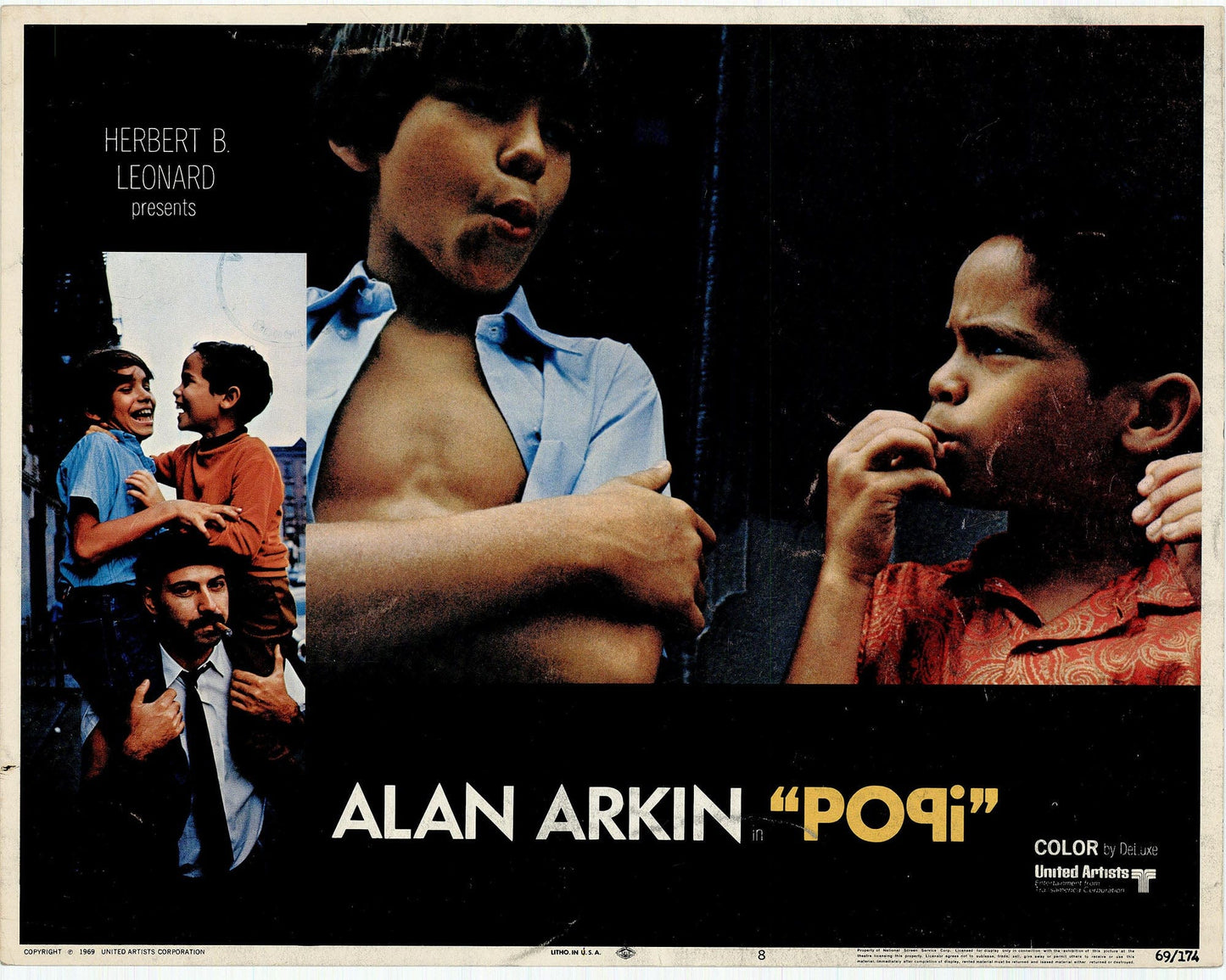Popi: Original Lobby Card Bundle, 1969 Art G S Pawn