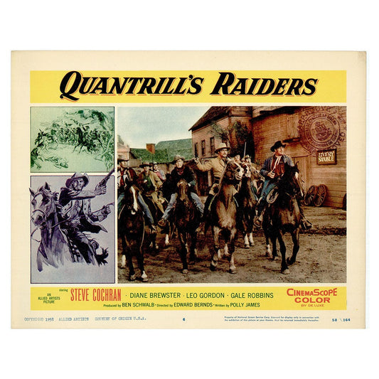 Quantrill's Raiders Movie Lobby Card