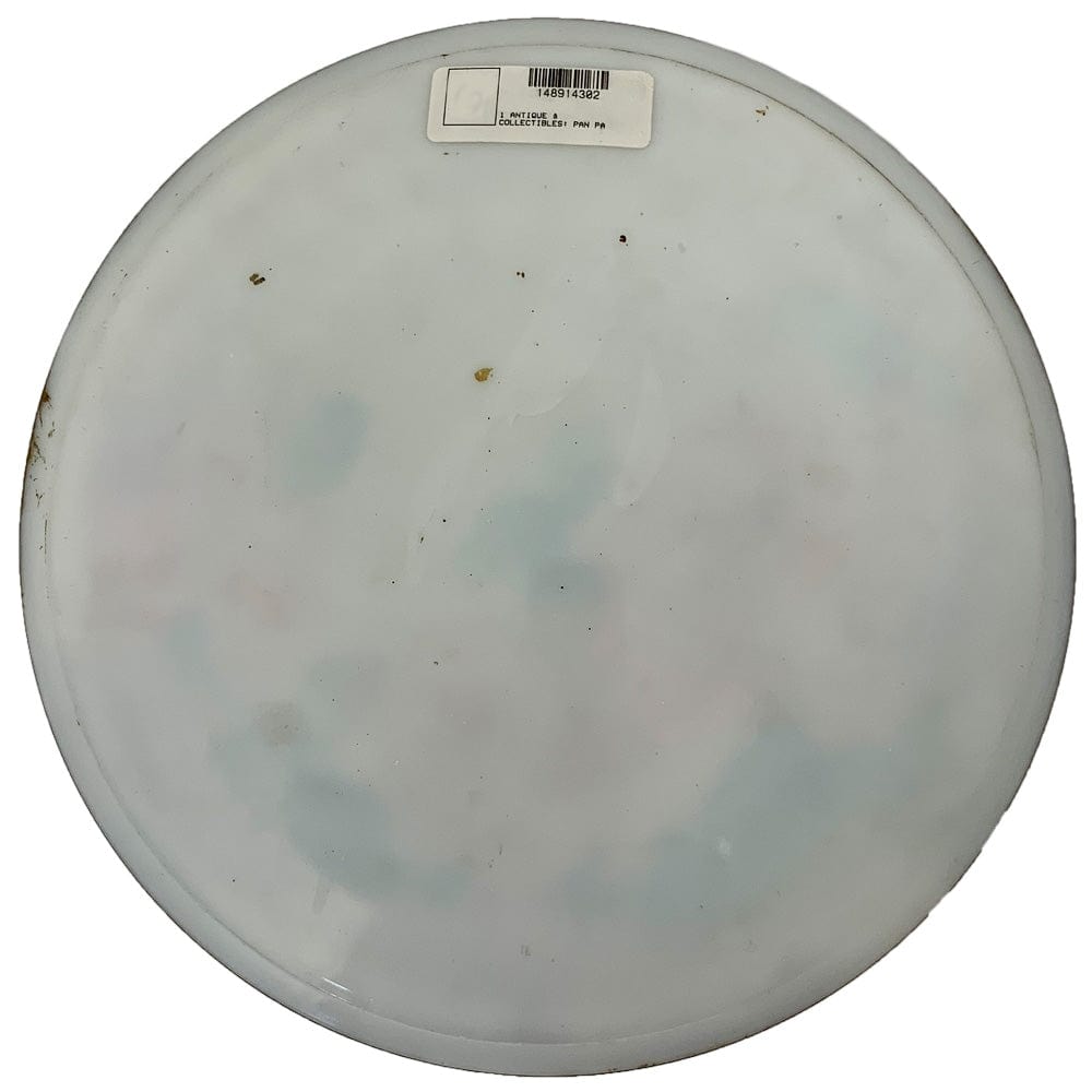 Hand Painted Milk Glass - Floral Design G S Pawn