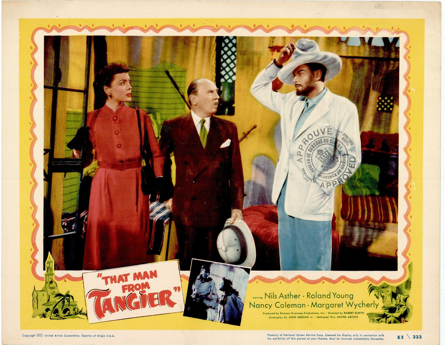 That Man from Tangier: Original Lobby Card, 1953 Art G S Pawn