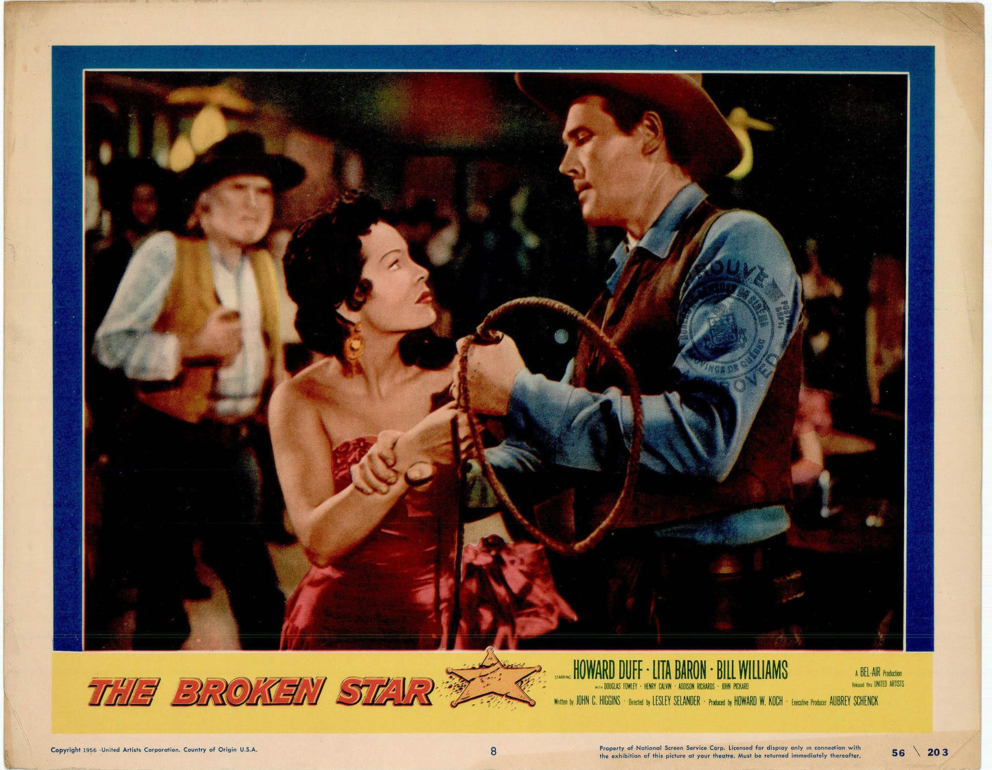 The Broken Star: Original Lobby Card Bundle, 1956 Art G S Pawn