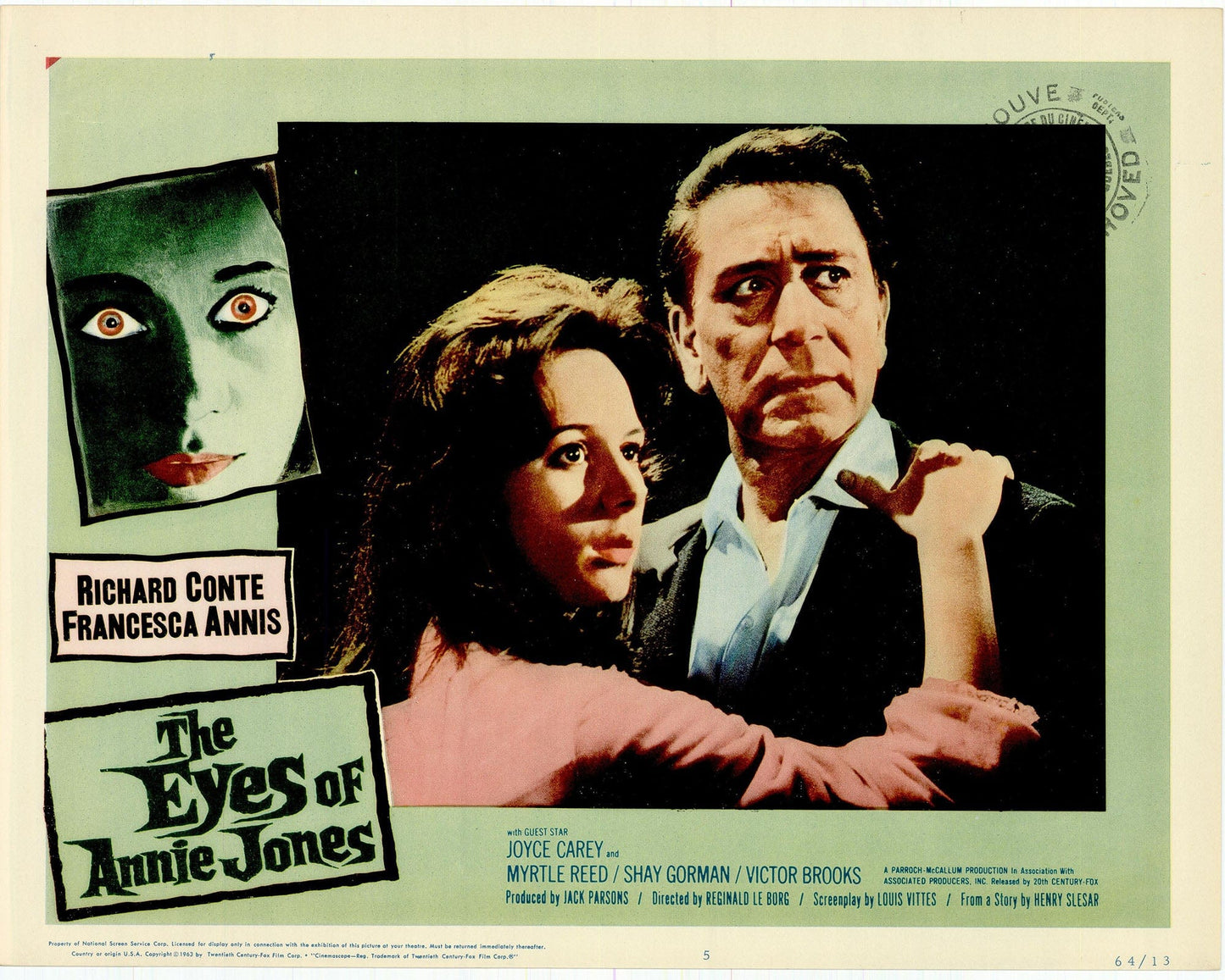 The Eyes of Annie Jones: Original Lobby Card Bundle, 1963 Art G S Pawn