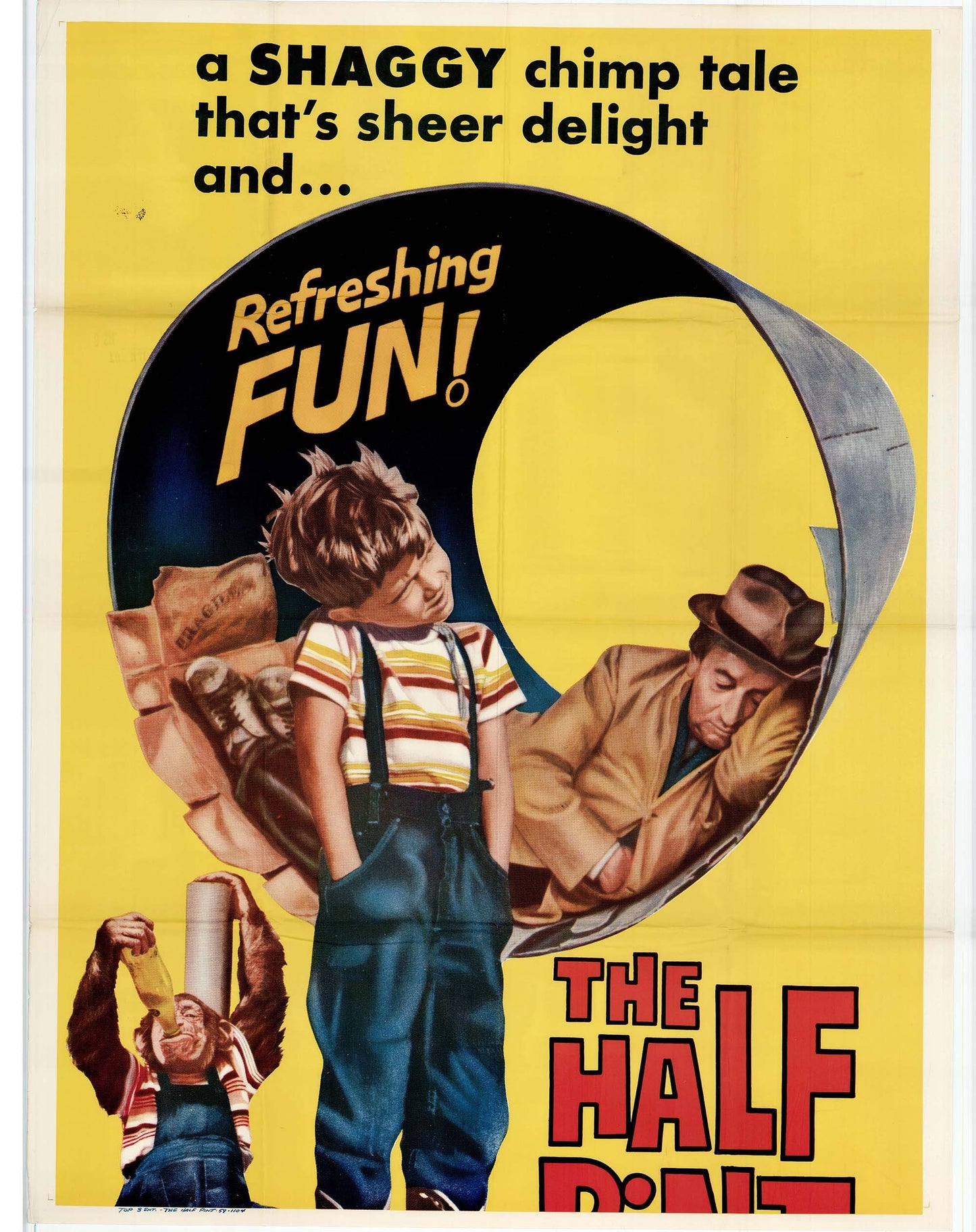 The Half Pint: Original Three Sheet Movie Poster, 1960 Art G S Pawn