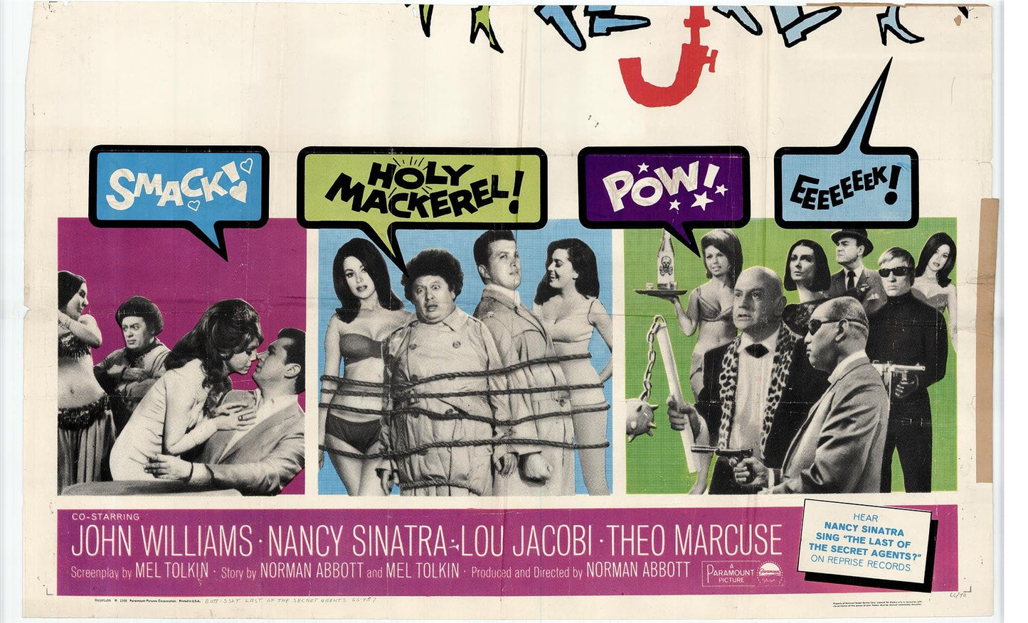 The Last of the Secret Agents?: Original Three Sheet Movie Poster, 1966 Art G S Pawn