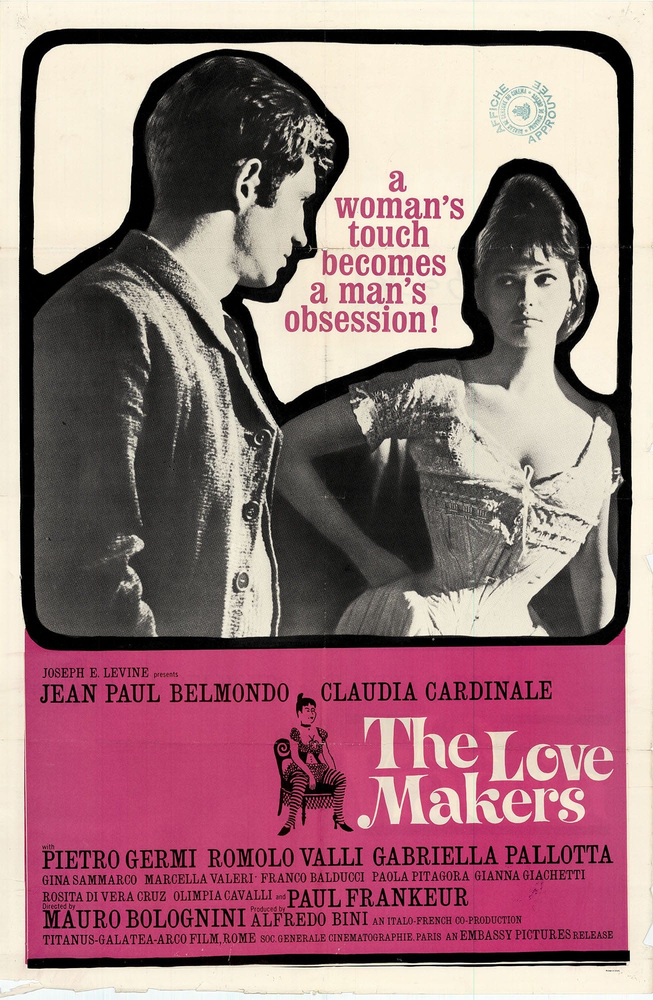 The Lovemakers (La Viaccia): Original One Sheet Movie Poster, 1961- Classic Movie Poster Art G S Pawn