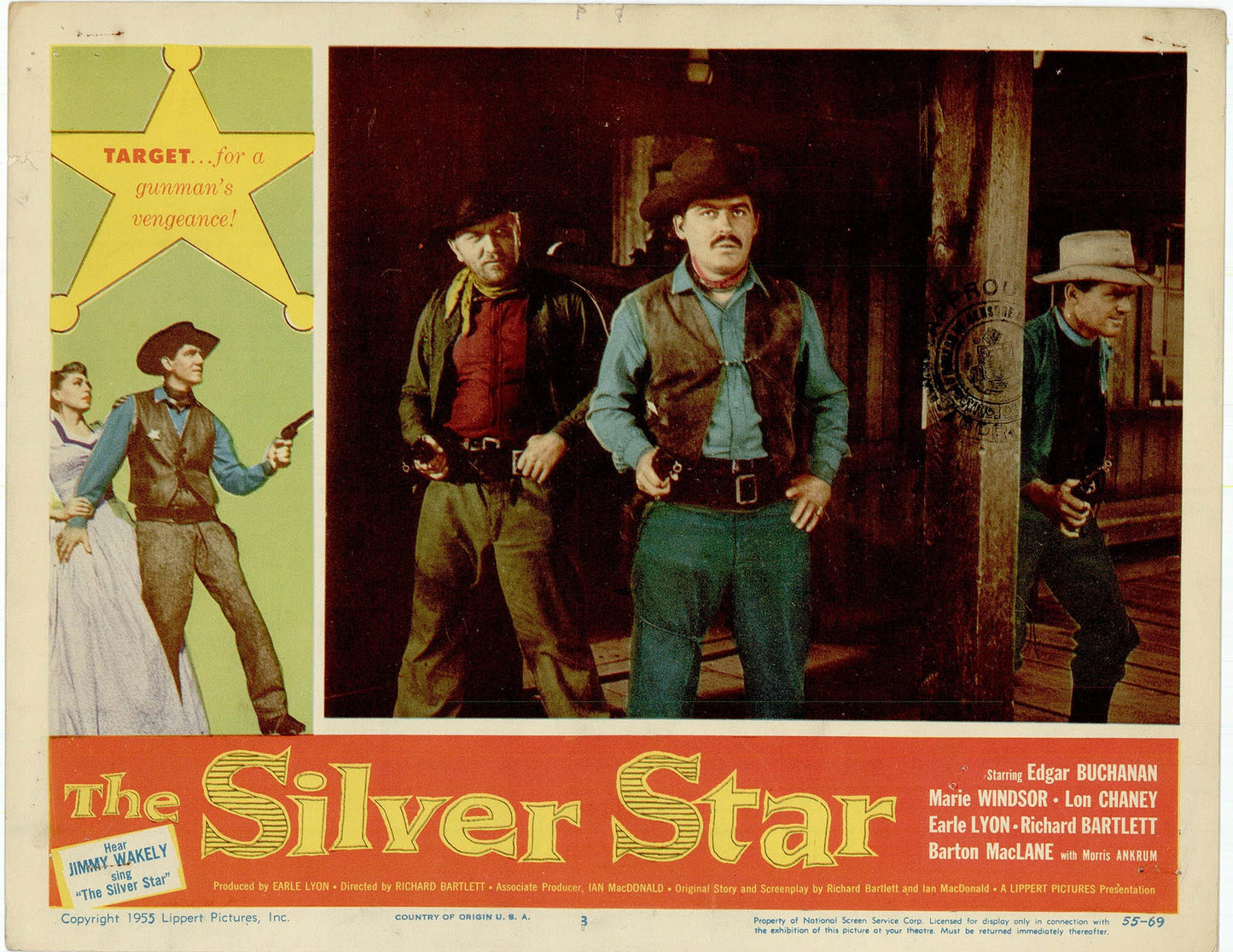 The Silver Star: Original Lobby Card Bundle, 1955 Art G S Pawn