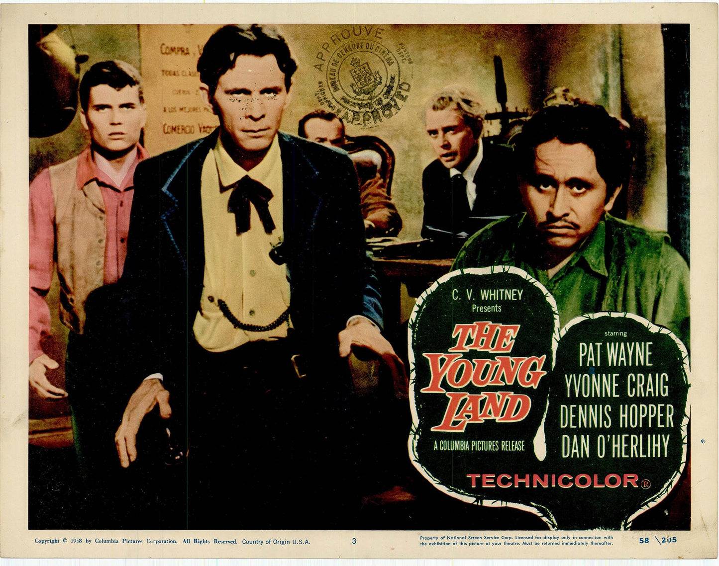 The Young Land: Original Lobby Card Bundle, 1959 Art G S Pawn