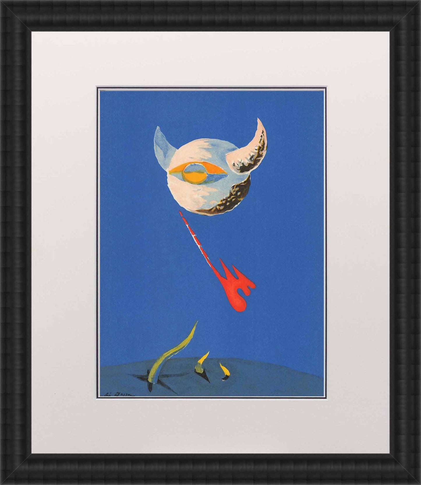 Andre Masson: The Moon, 1938 Art G S Pawn Black Wood