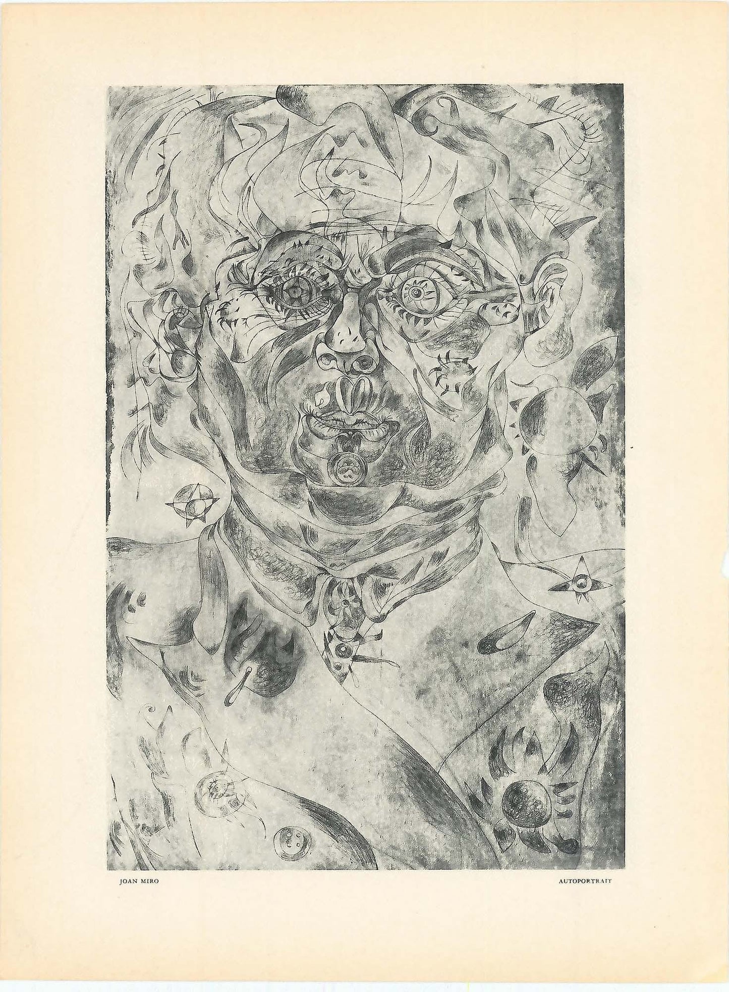 Joan Miró: Autoportrait Art G S Pawn