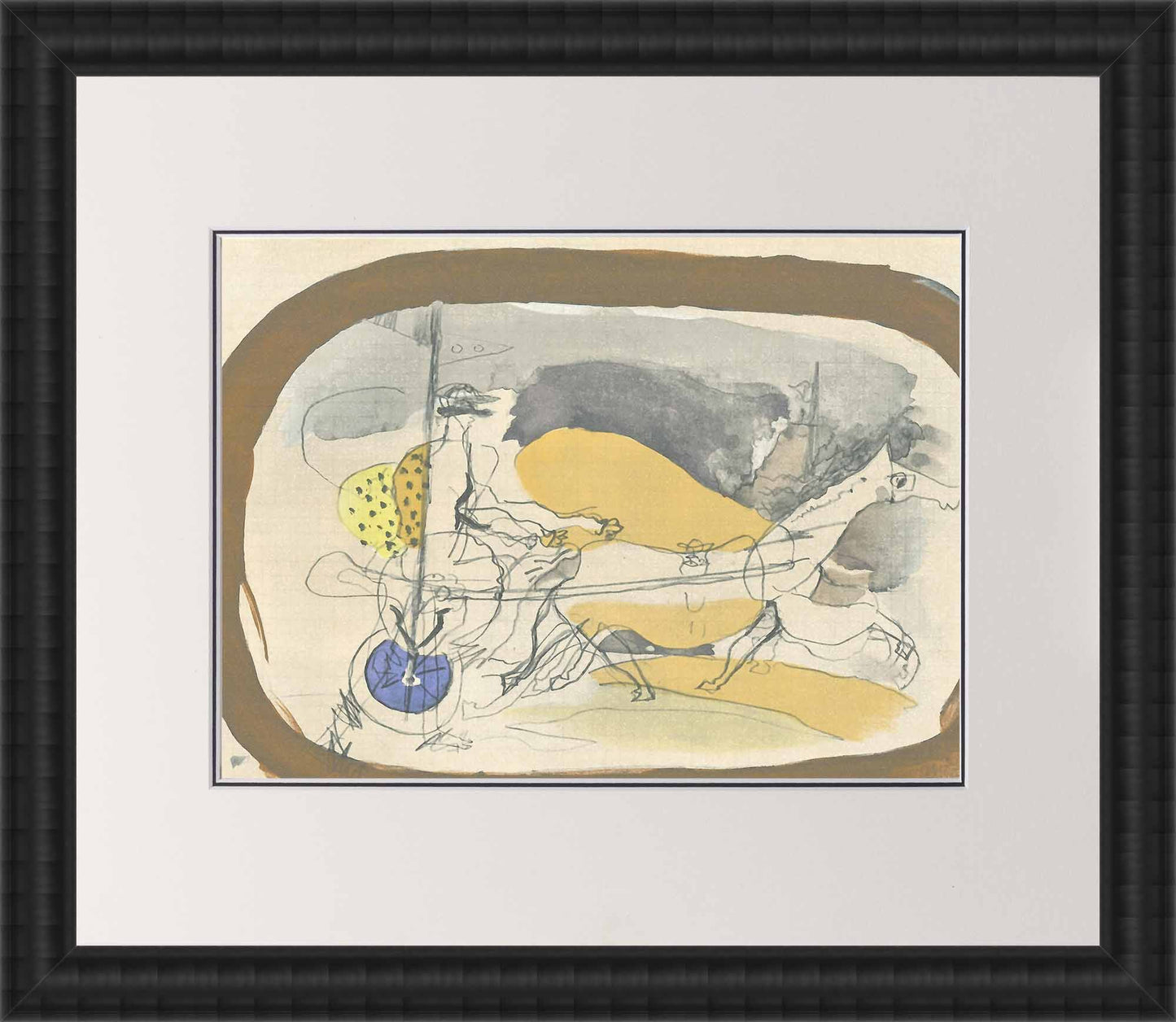 Georges Braque, "Untitled III " Art G S Pawn Black Wood