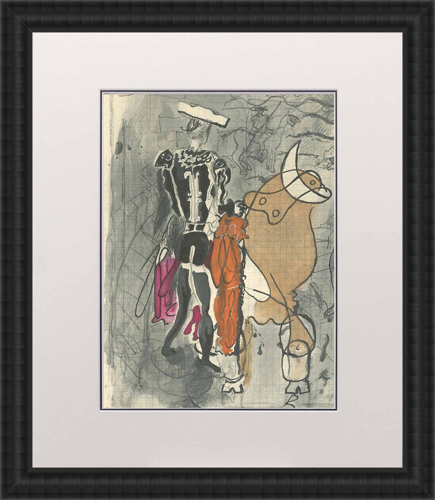 Georges Braque, "Untitled VI" Art G S Pawn Black Wood