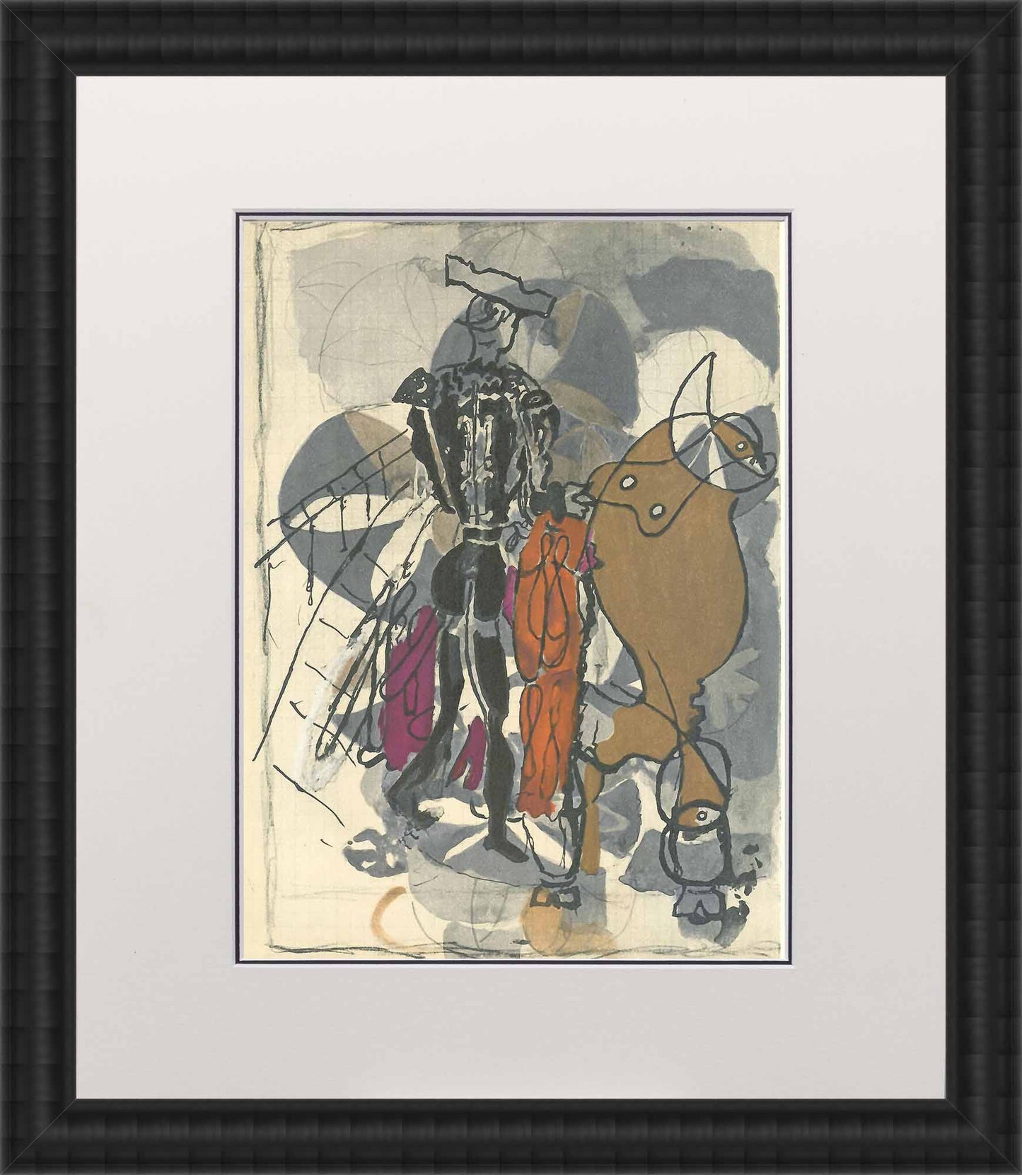 Georges Braque, "Untitled VII" Art G S Pawn Black Wood