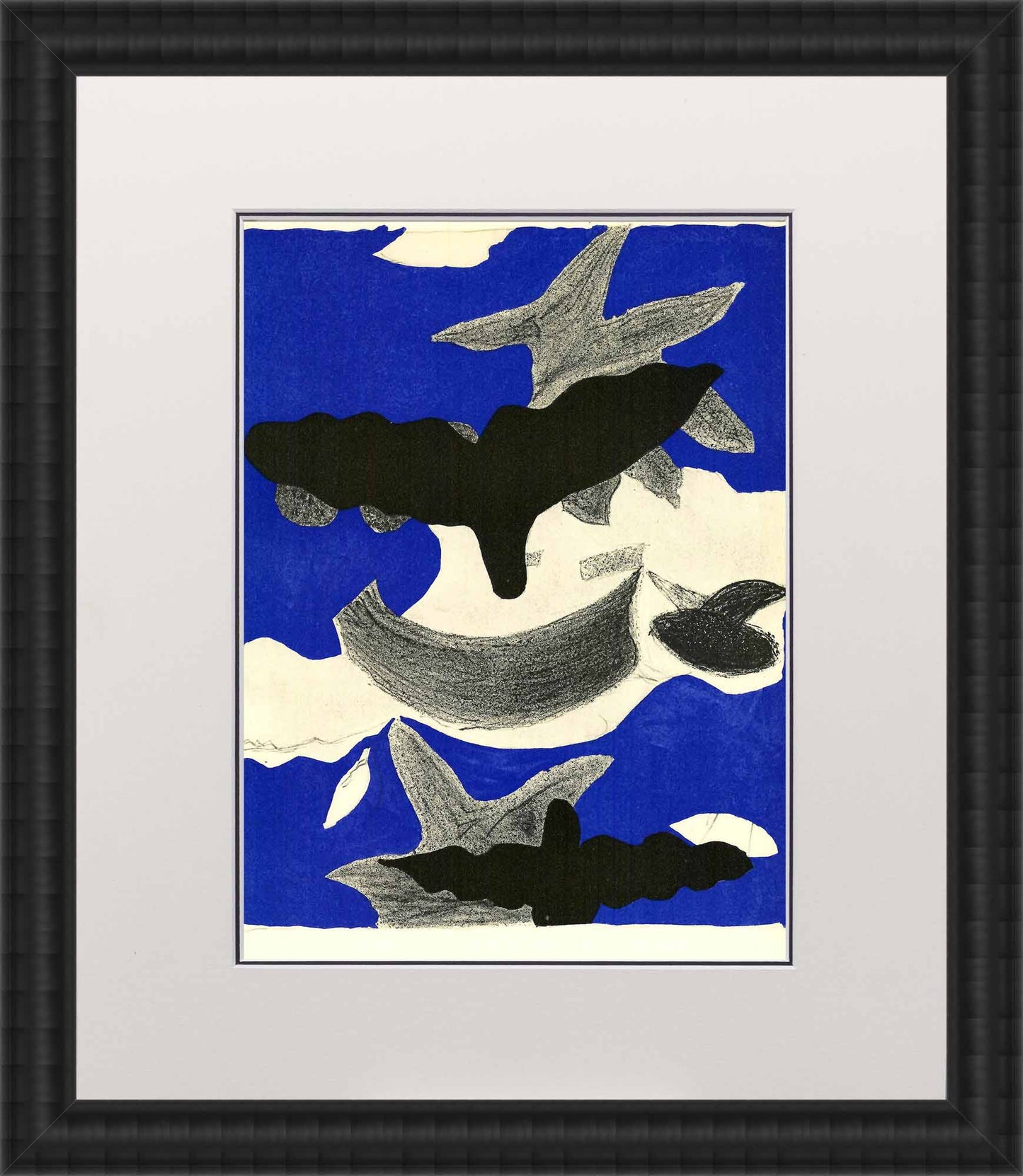 Georges Braque, "Untitled XI" Art G S Pawn Black Wood
