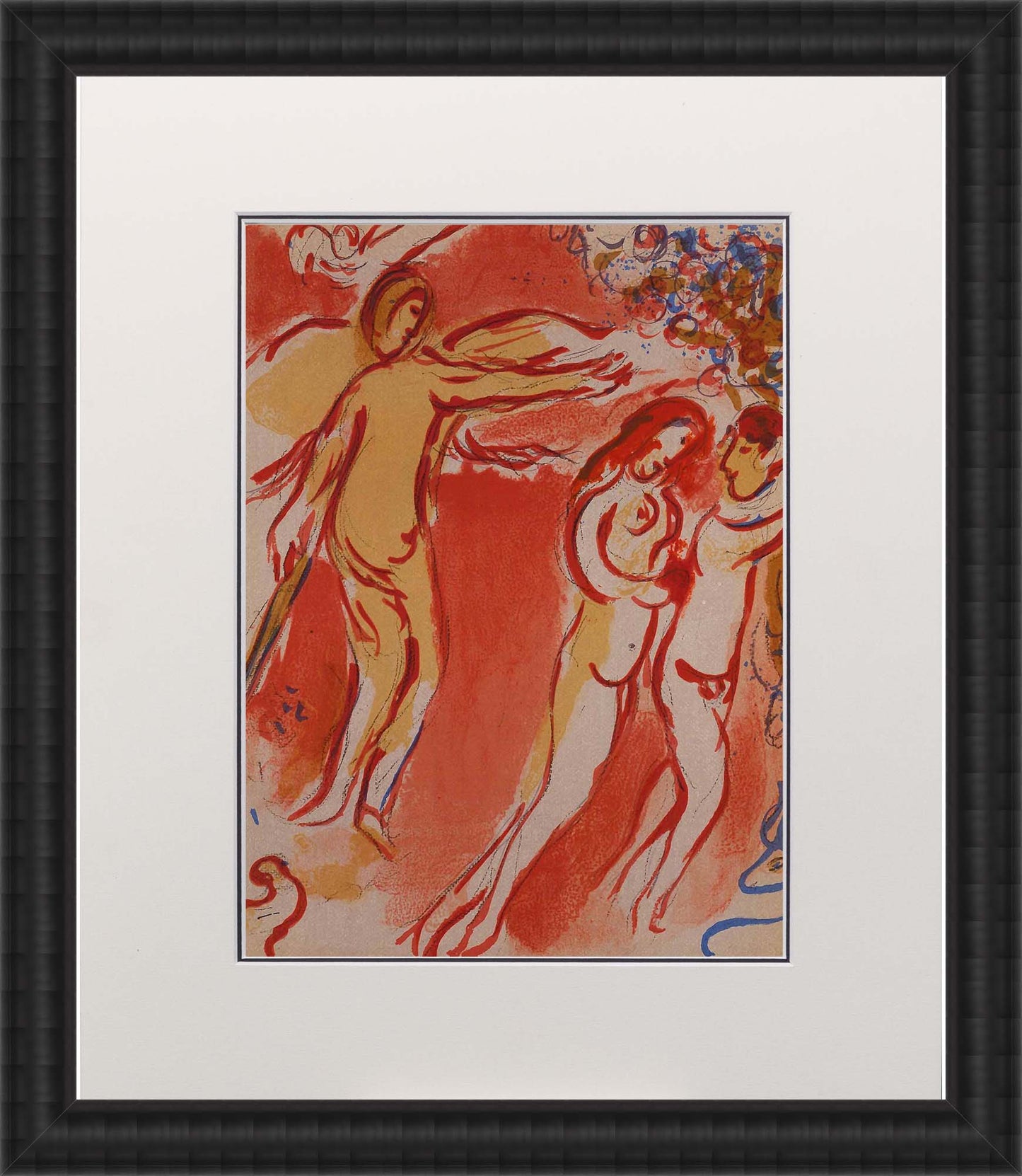 Marc Chagall; Adam et Eve Chasses du Paradis Terrestre Art G S Pawn Black Wood