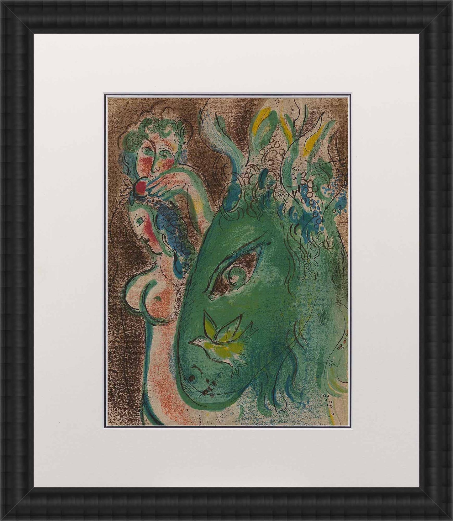 Marc Chagall; Paradis lithograph Verve – Nos 37-38 frame