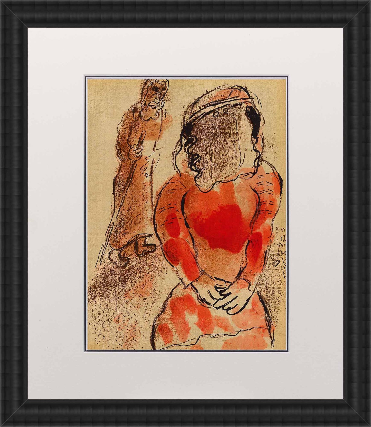Marc Chagall; Tamar Belle - Fille de Juda Art G S Pawn Black Wood