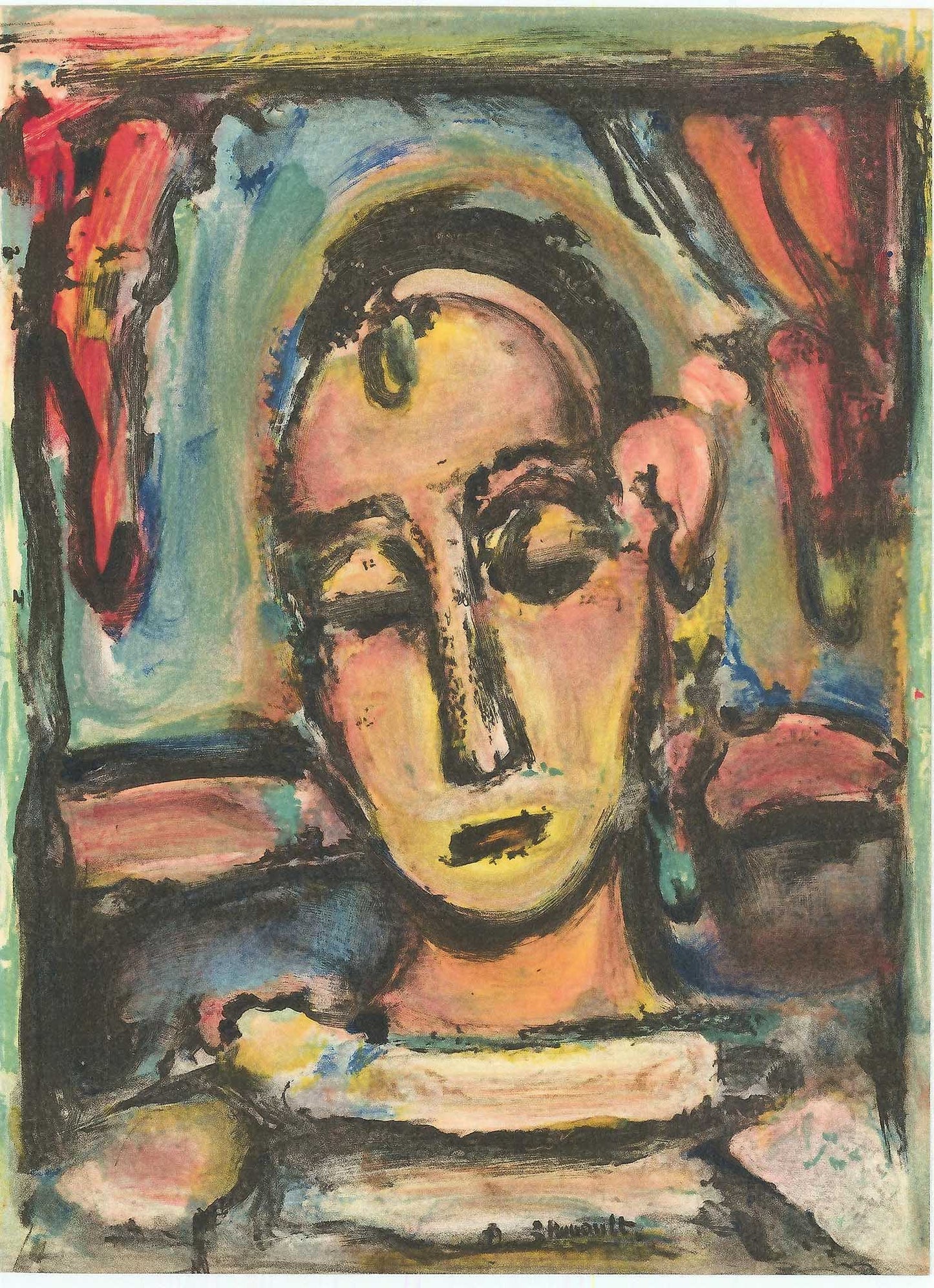 Georges Rouault: Tete d'une Jeune Fille Art G S Pawn