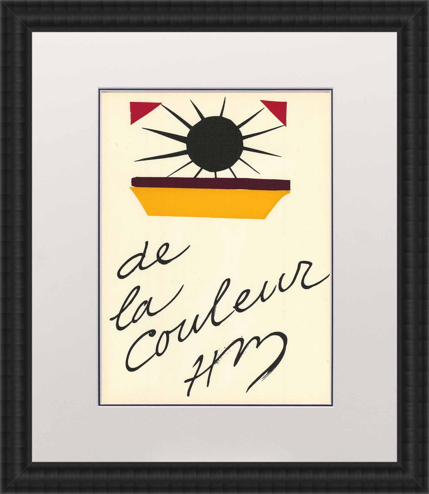 Henri Matisse; De La Couleur Art G S Pawn Black Wood