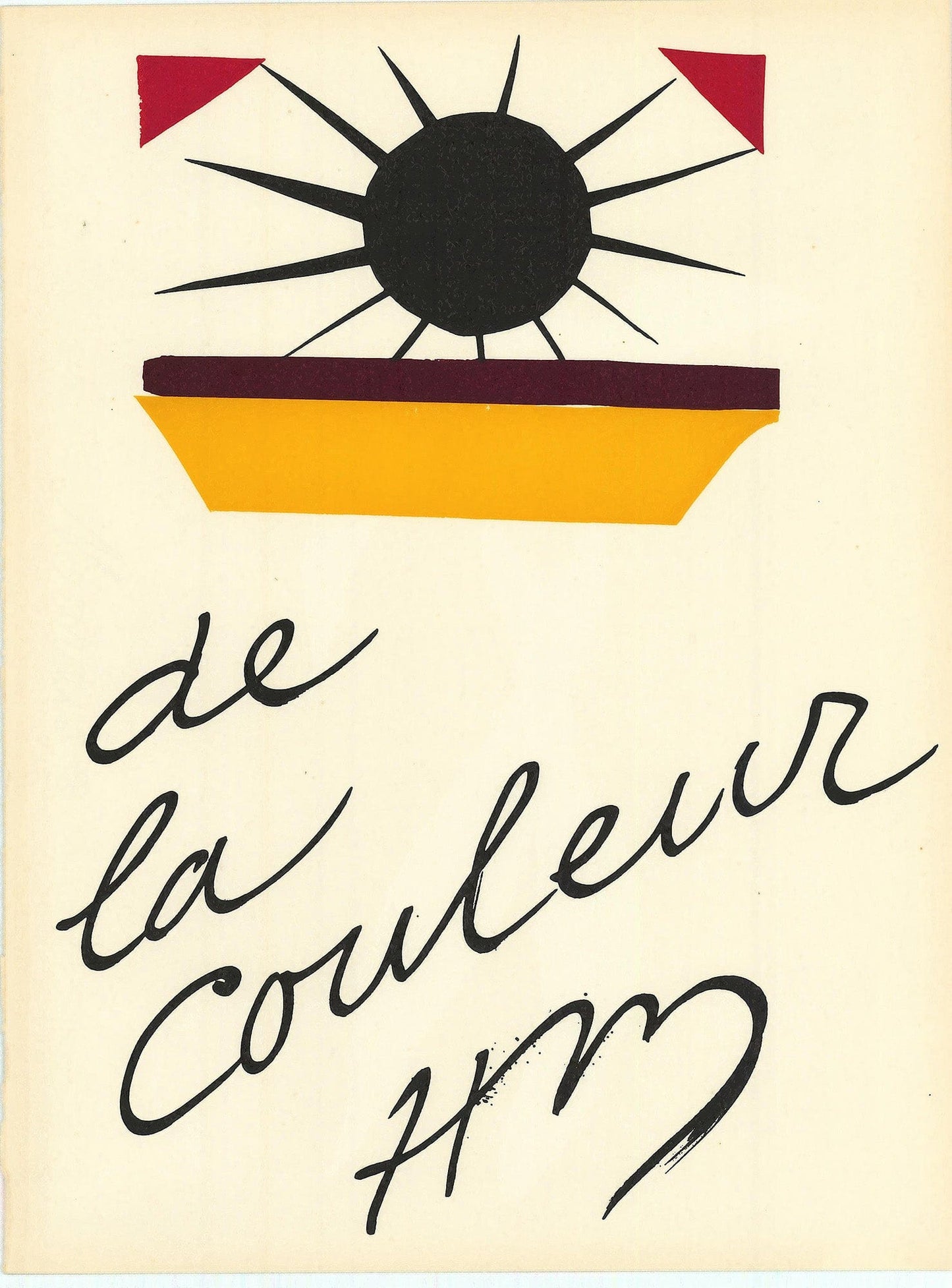 Henri Matisse: De la Couleur Art G S Pawn