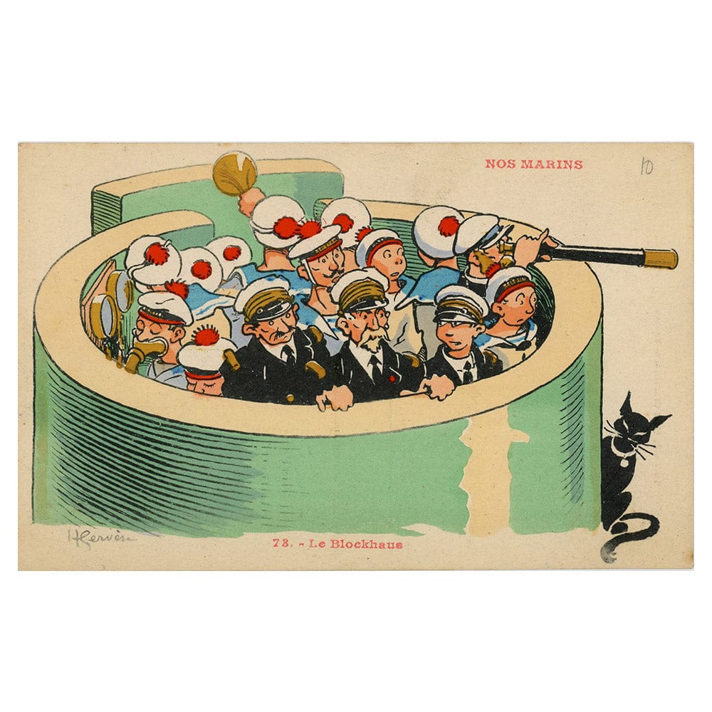 1910s FRENCH WWI Postcard 73 Le Blockhaus Gold & Silver Pawn Shop