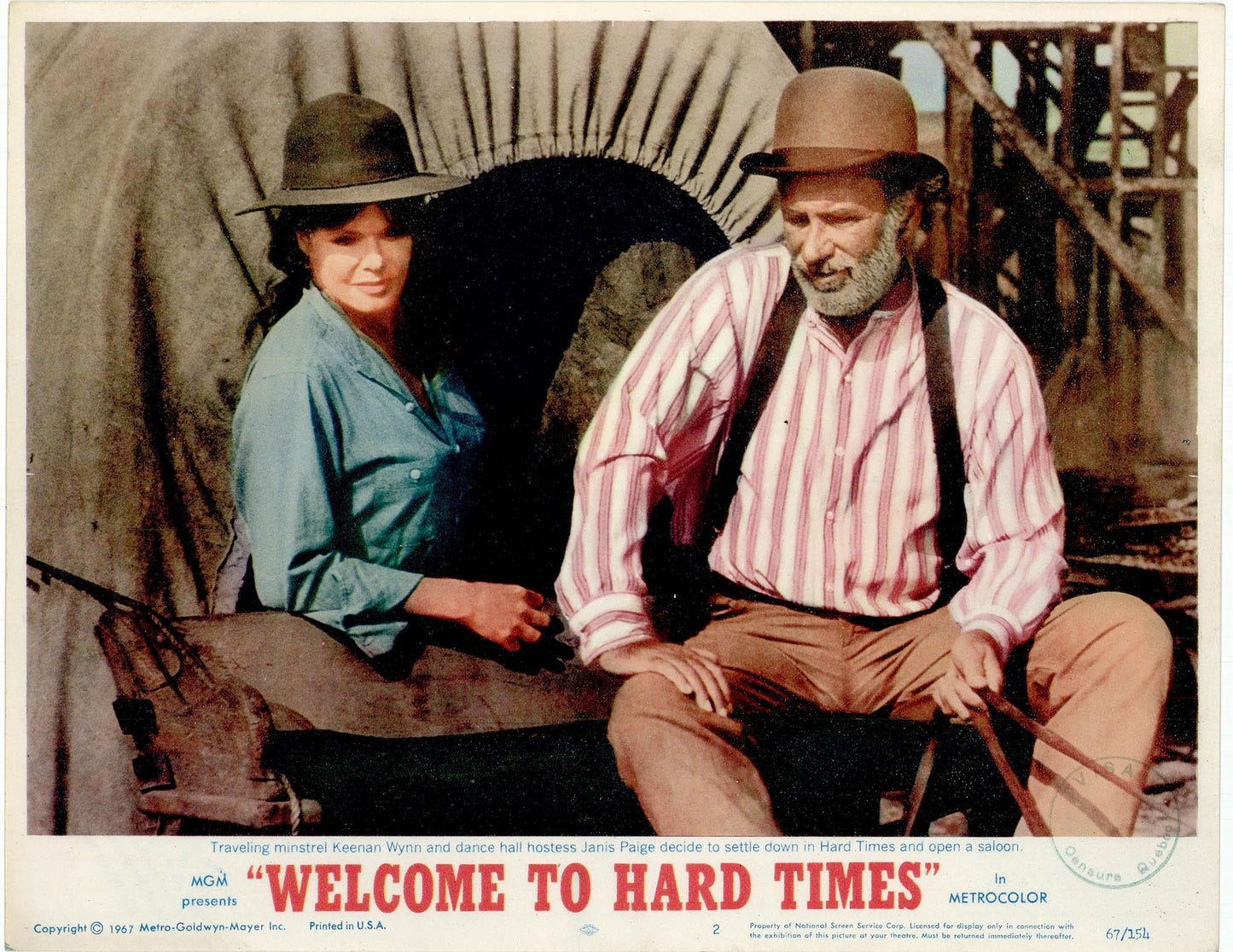 Welcome to Hard Times: Original Lobby Card Bundle, 1967 Art G S Pawn