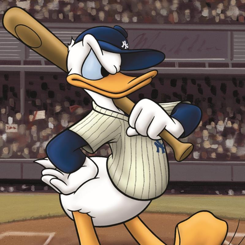 Disney; Donald at the Plate Art Gold & Silver Pawn Shop