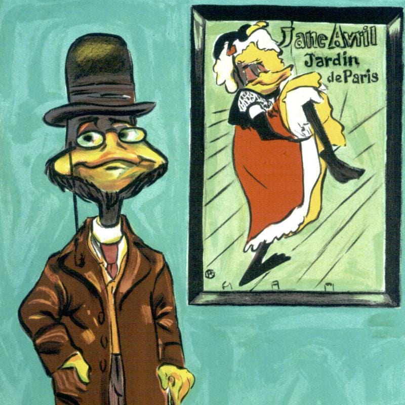 Chuck Jones; Toulouse Le Duck Art Gold & Silver Pawn Shop