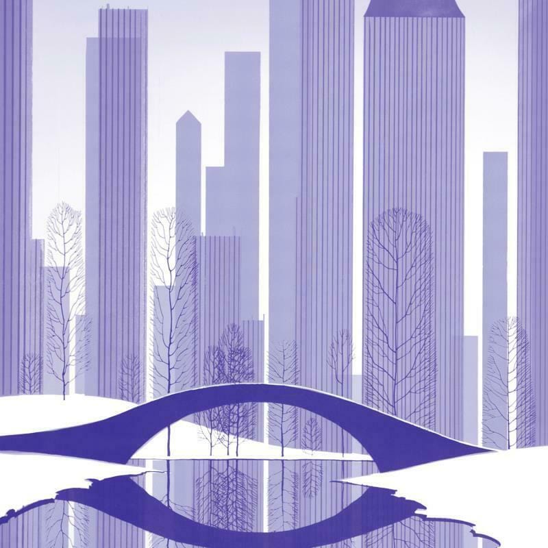 Eyvind Earle; Central Park Art Gold & Silver Pawn Shop