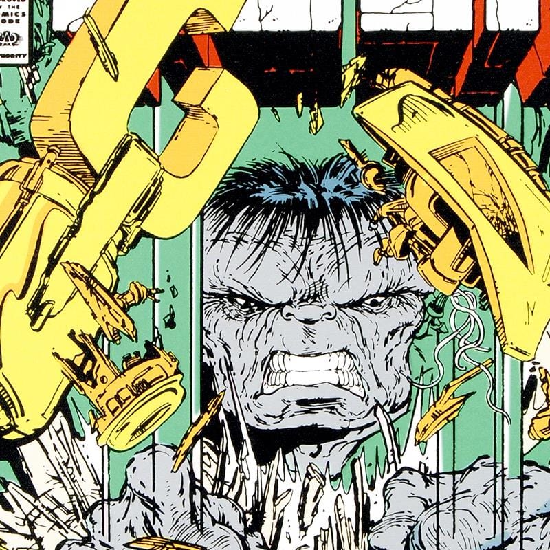 Marvel Art; The Incredible Hulk #343 Art Gold & Silver Pawn Shop