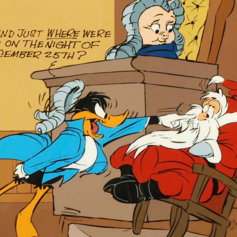 Chuck Jones; Santa on Trial Art Gold & Silver Pawn Shop