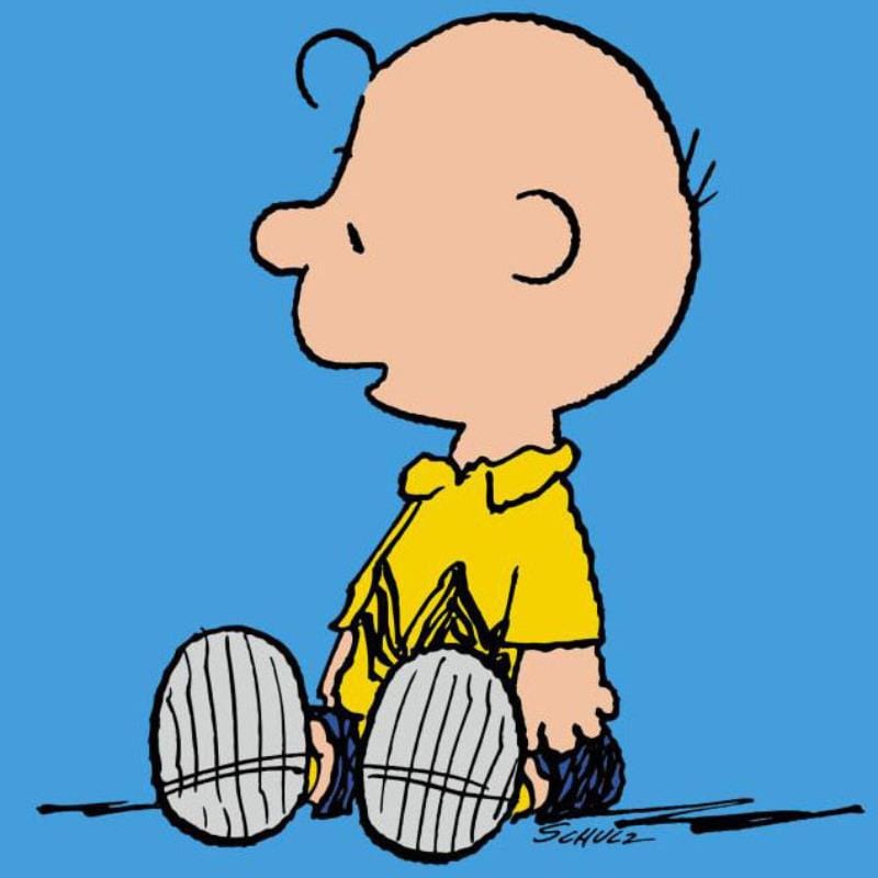 Peanuts; Charlie Brown: Blue Art Gold & Silver Pawn Shop