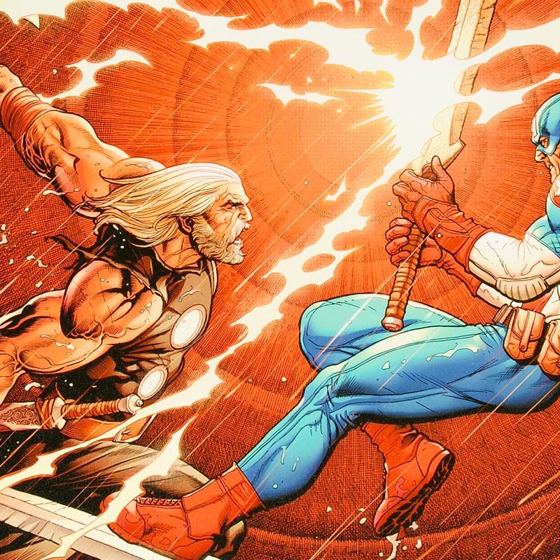 Marvel Art; Ultimate New Ultimates #4 Art Gold & Silver Pawn Shop