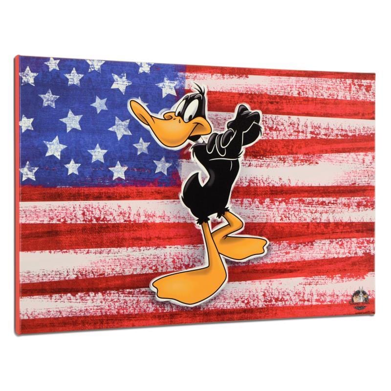 Looney Tunes; Patriotic Series: Daffy Duck Art Gold & Silver Pawn Shop