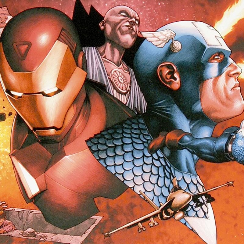 Marvel Art; Civil War #1 Art Gold & Silver Pawn Shop