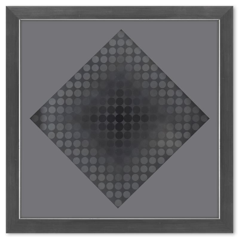 Vasarely; Goyo - SZ et Goyo - EZ de la serie CTA - 102 (Diptych) Gold & Silver Pawn Shop