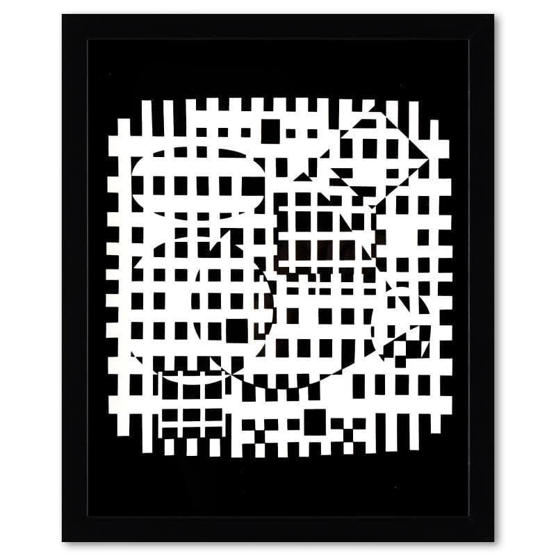 Vasarely; VAH-NEG et Nethe de la serie Croises (Diptych) Gold & Silver Pawn Shop