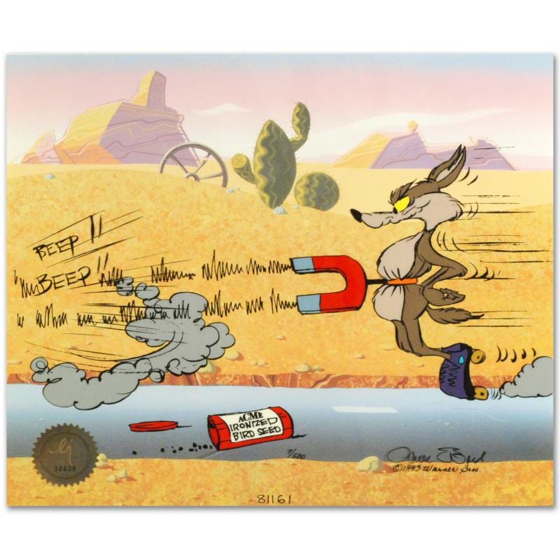 Chuck Jones; Road Runner and Coyote: Acme Birdseed Art Gold & Silver Pawn Shop