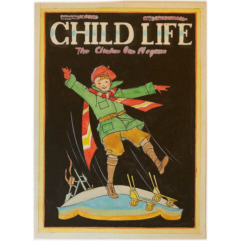 Child Life Original Magazine Proof 17 ca. 1940s Art G S Pawn