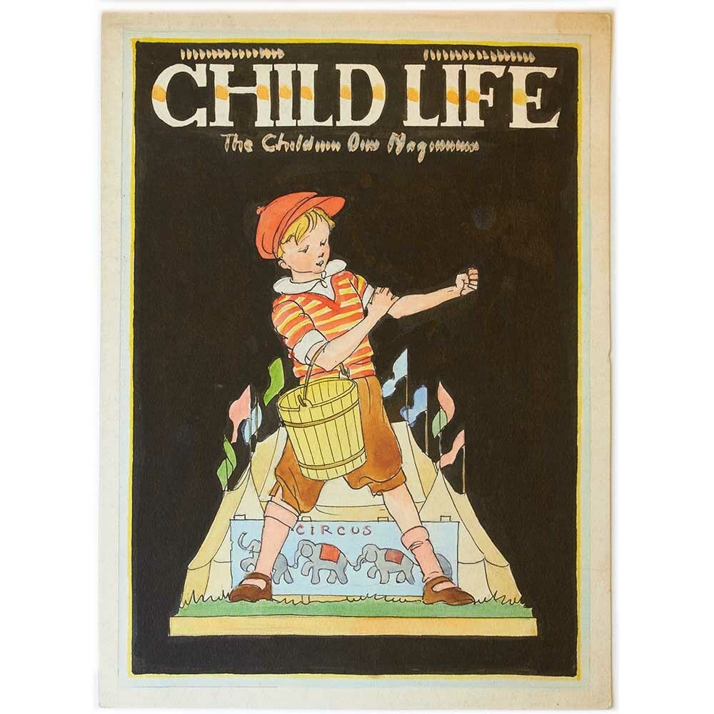 Child Life Original Magazine Proof 20 ca. 1940s Art G S Pawn