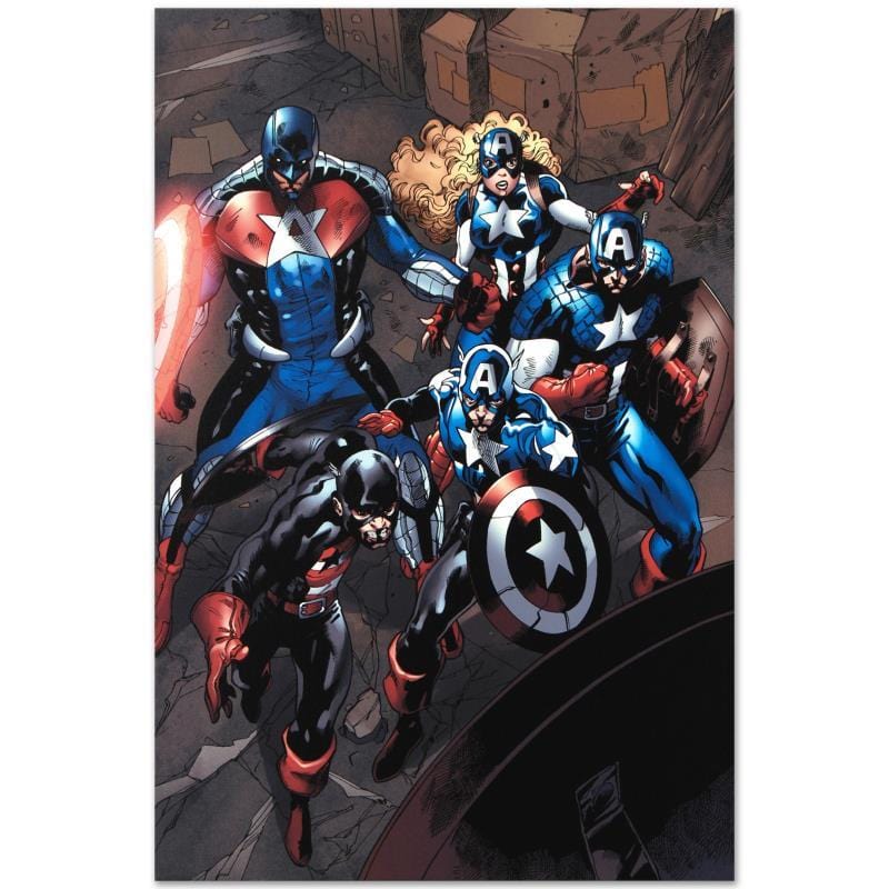 Marvel Art; Captain America Corps #2 Art Gold & Silver Pawn Shop