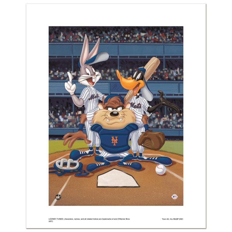 Looney Tunes; At the Plate (Mets) Art Gold & Silver Pawn Shop