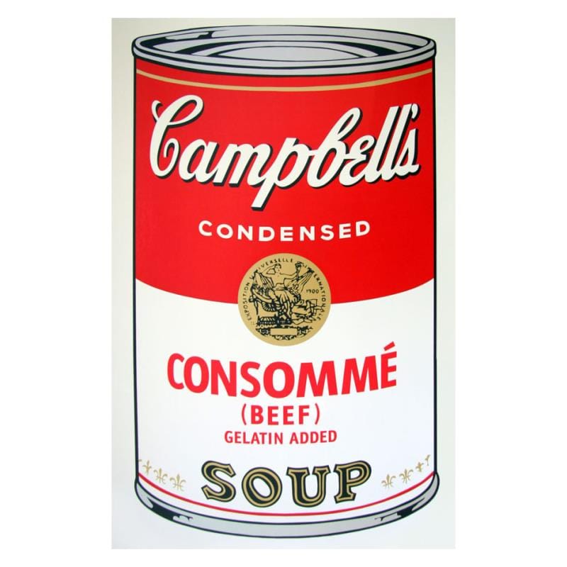 Andy Warhol; Soup Can 11.52 (Consomme) Art Gold & Silver Pawn Shop